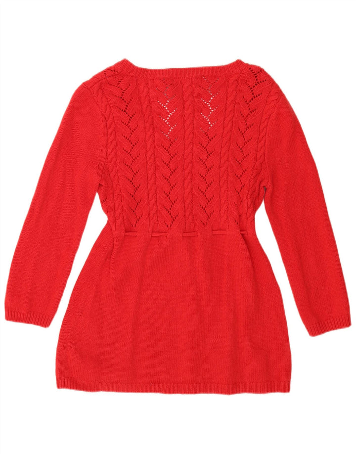 MICHAEL KORS Dame 3/4-ærmet bådhalstrøje UK 12 Medium Rød