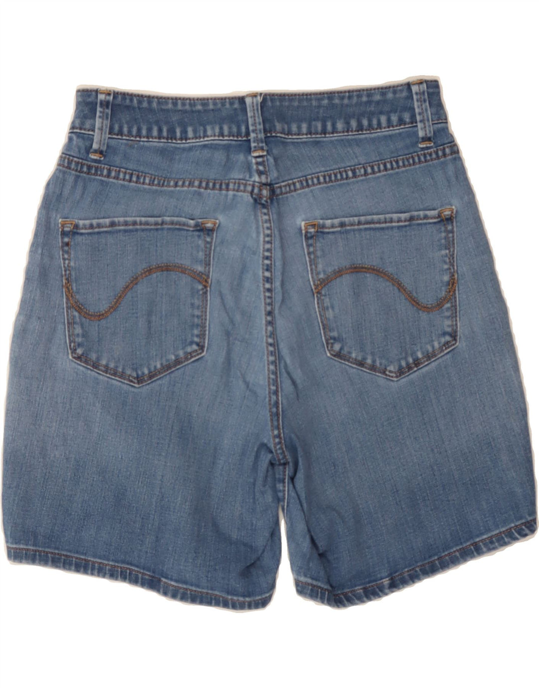 LEE Womens Curvy Fit Denim Shorts US 6 Medium W28 Blue Cotton Vintage Lee and Second-Hand Lee from Messina Hembry 