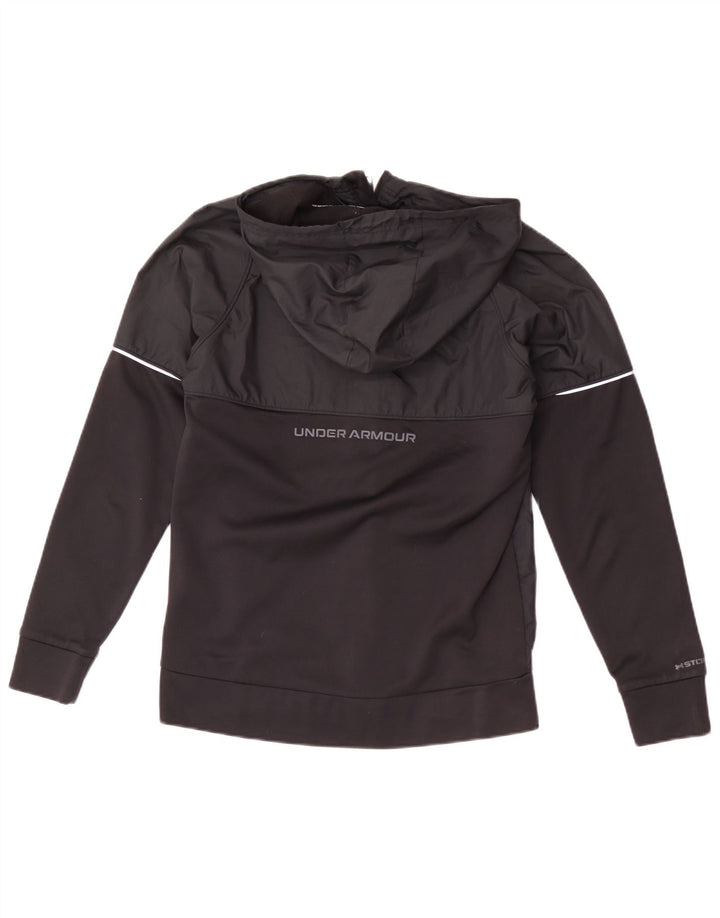 Under Armour Herre grafisk hættetrøje med lynlås lille sort polyester