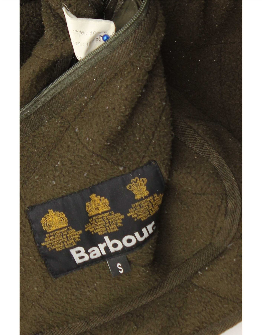 Barbour Herre quiltet jakke UK 36 Lille grøn polyamid