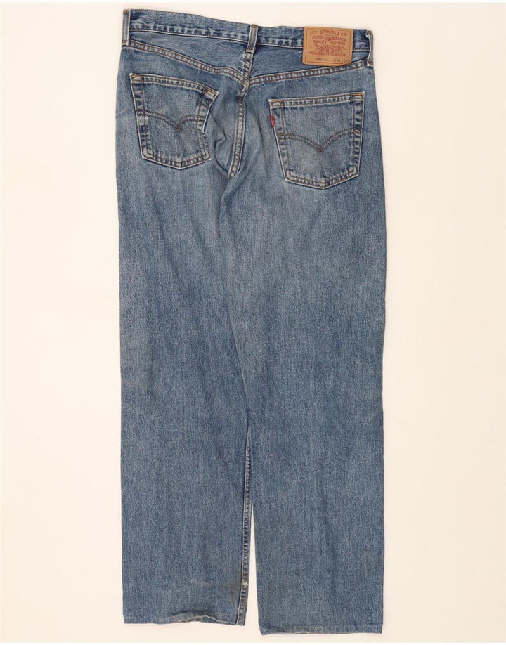 LEVI'S Mens 590 Straight Jeans W33 L29 Blue Cotton Vintage Levi's and Second-Hand Levi's from Messina Hembry 