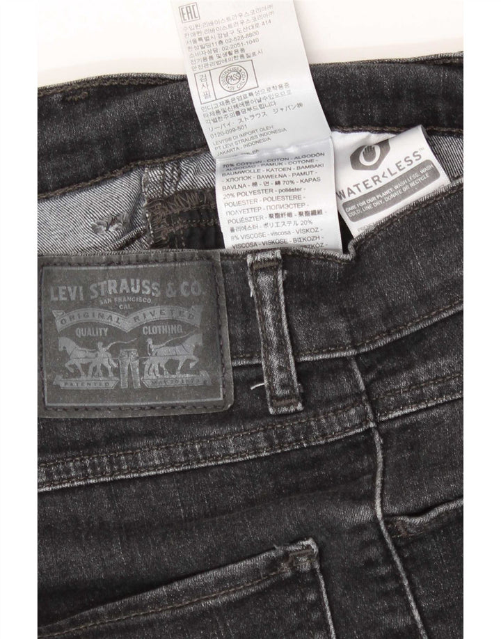 Levi's Distressed Skinny Jeans til kvinder W27 L27 sort bomuld