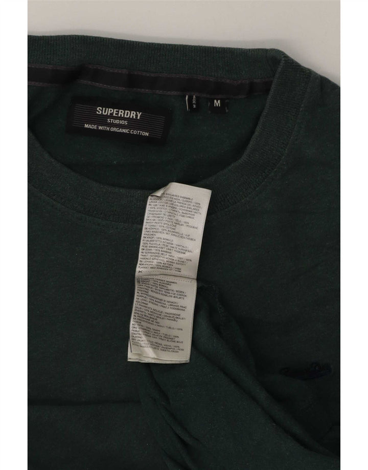 Superdry T-shirt top mellemgrøn bomuld til mænd