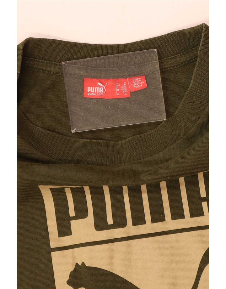 Puma Herre grafisk T-shirt Top Medium Khaki