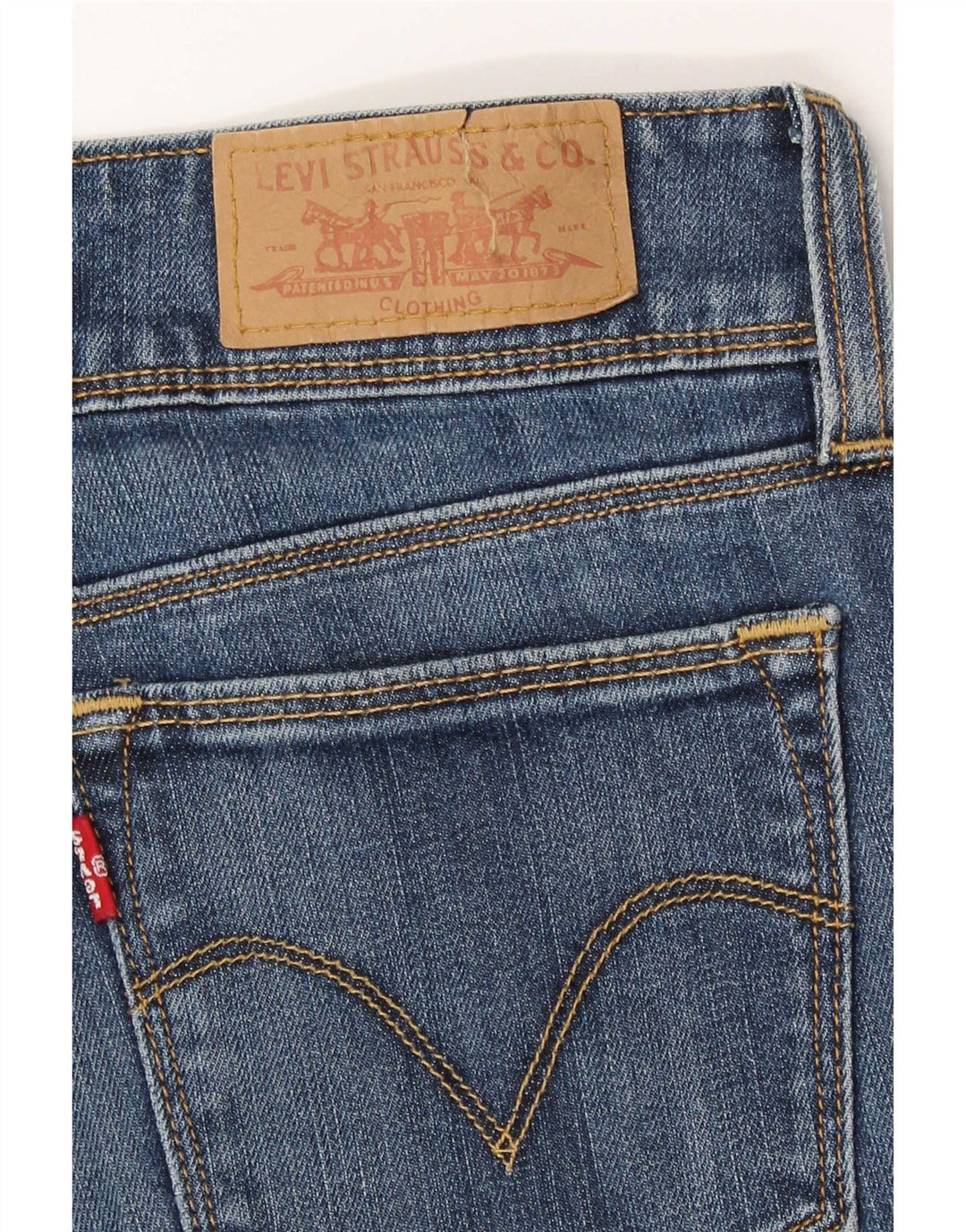 Levi's Dame 571 Slim Jeans W27 L34 Blå Bomuld