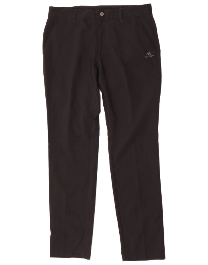 Adidas Herre Slim Chino Bukser W32 L32 Sort Polyester