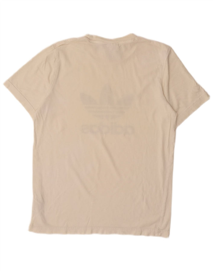 ADIDAS grafisk t-shirt til mænd, lille off white bomuld