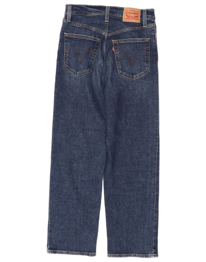 Levi's Dame Ribcage Straight Jeans W27 L27 Blå Bomuld