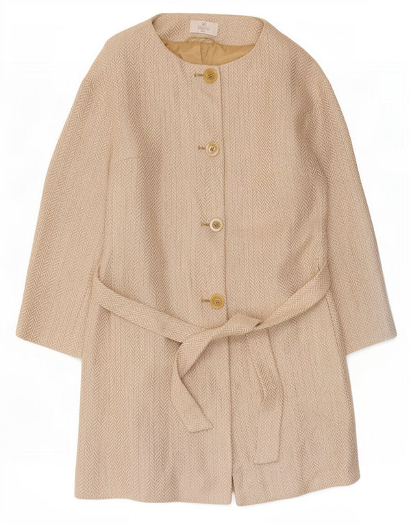 Elegance Dameoverfrakke UK 12 Medium Beige Sildebenshør