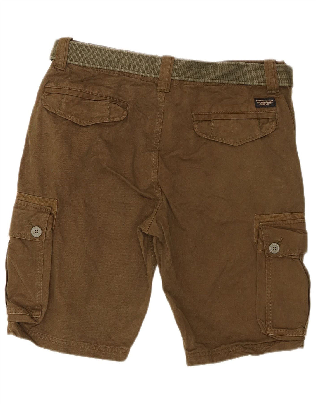 Superdry Herre Cargo Shorts W32 Medium Khaki Bomuld