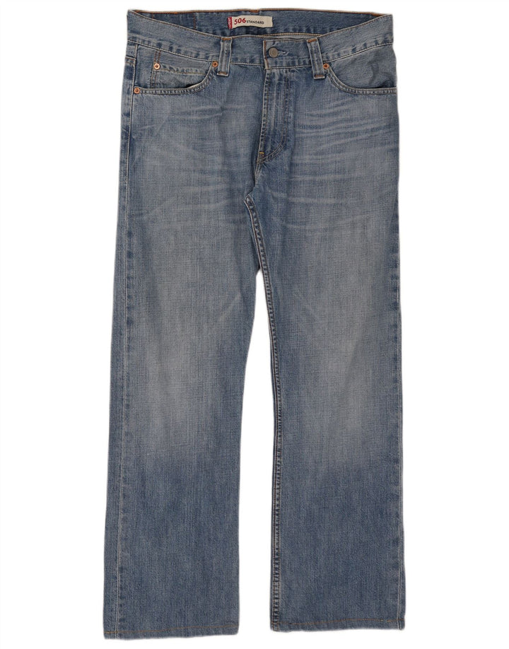 Levi's Herre 506 Straight Jeans W34 L29 Blå Bomuld