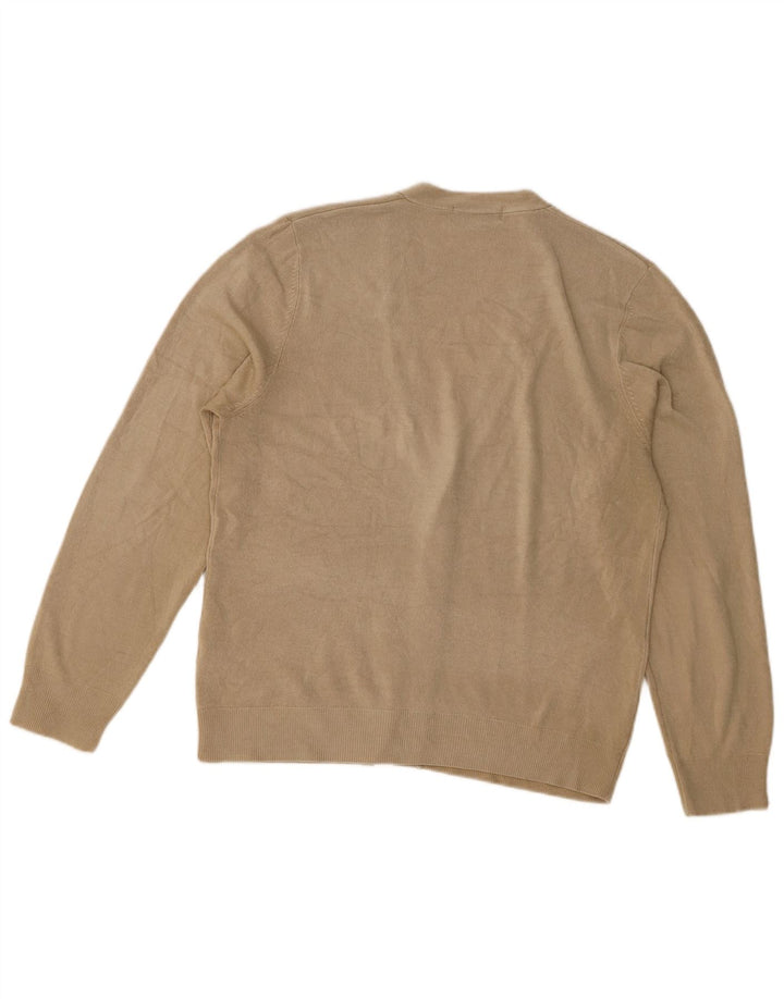 Marks & Spencer Dame Blue Harbor Cardigan Sweater UK 12 Medium Beige