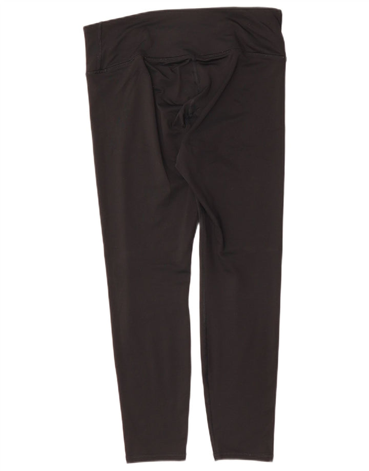 UNDER ARMOUR Dame Cold Gear Leggings UK 14 Large Black Polyester