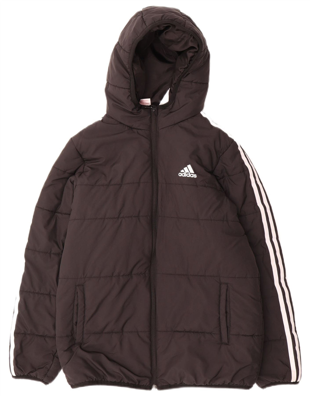 Adidas drenge hættejakke polstret 13-14 år sort polyester