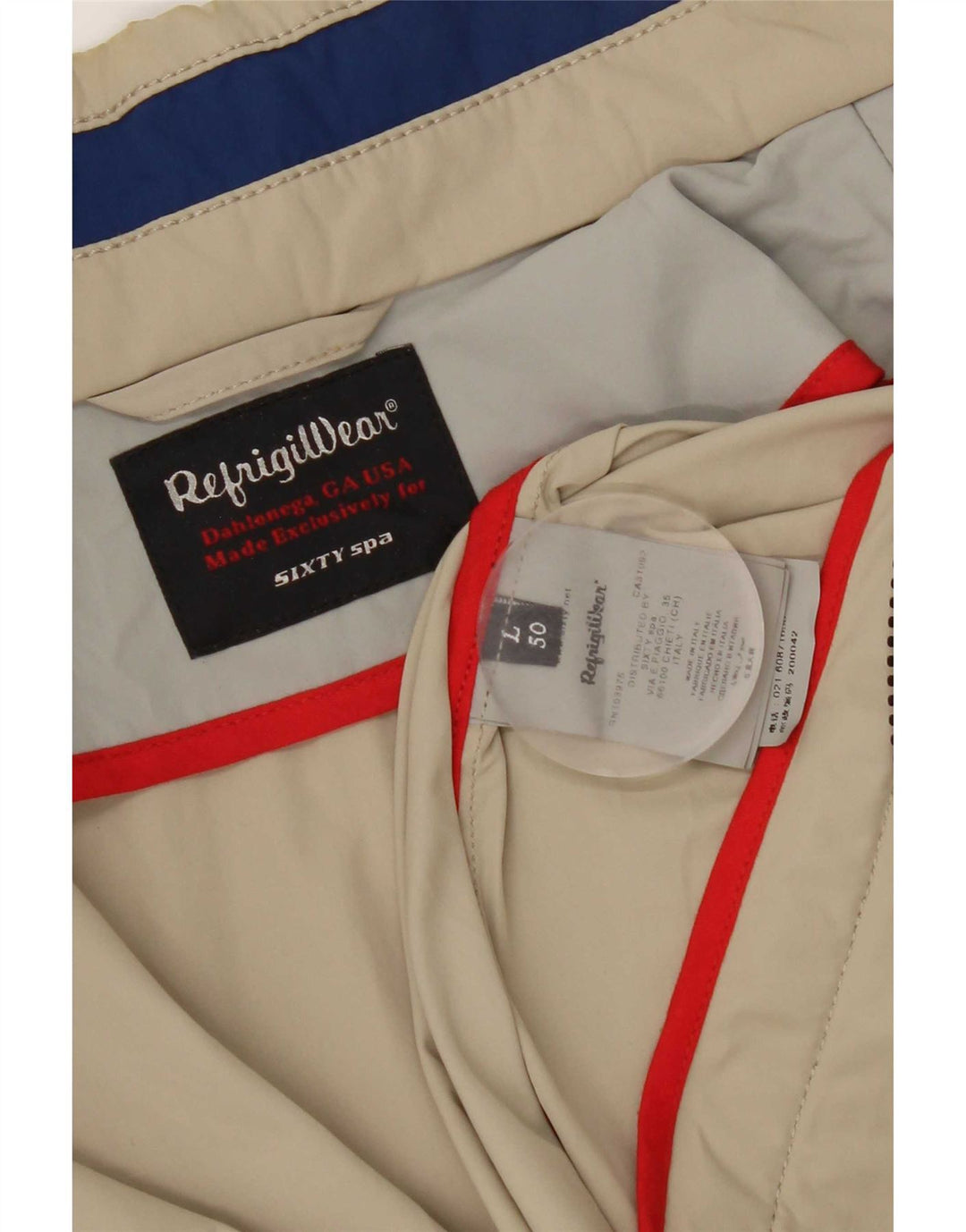 Refrigiwear Herre Bomber Jacket IT 50 Stor Khaki Nylon