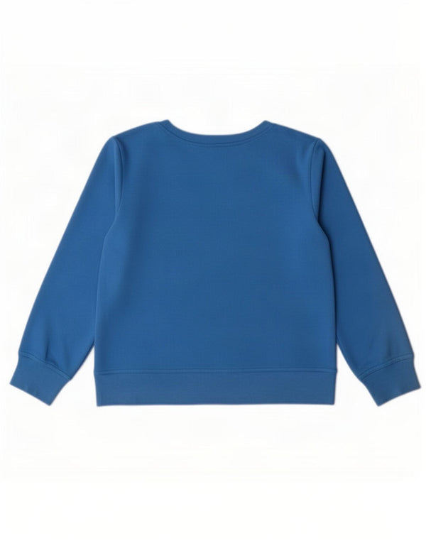 Gap Womens Grafisk Sweatshirt Jumper UK 14 Medium Blue Cotton