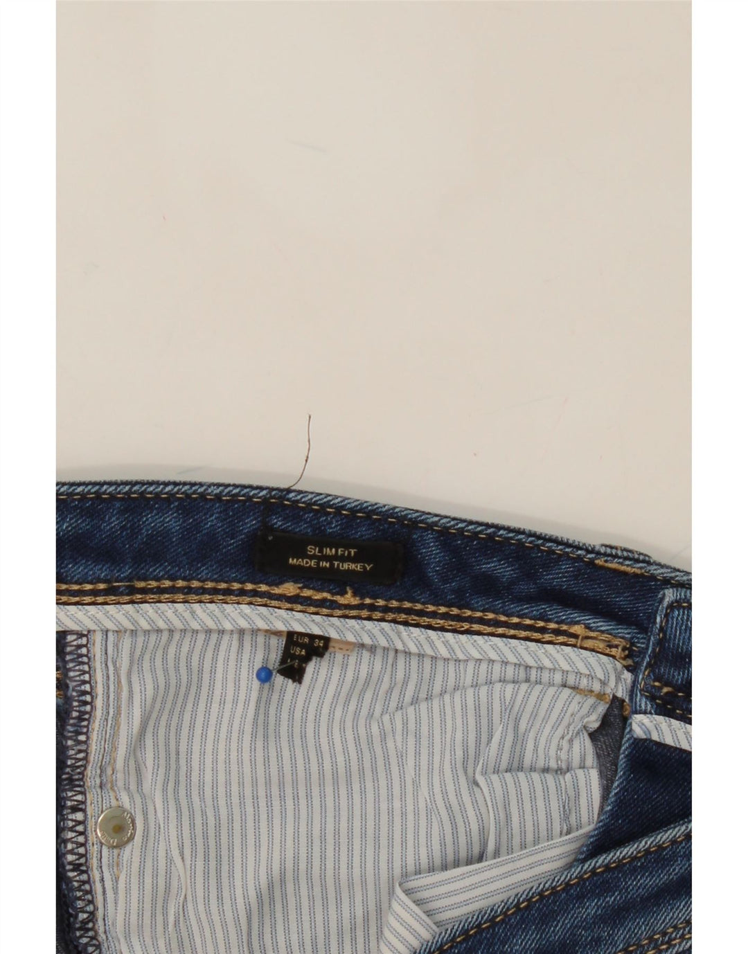 MASSIMO DUTTI Womens Crop Slim Jeans EU 34 XS W25 L25 Blue Vintage Massimo Dutti and Second-Hand Massimo Dutti from Messina Hembry 