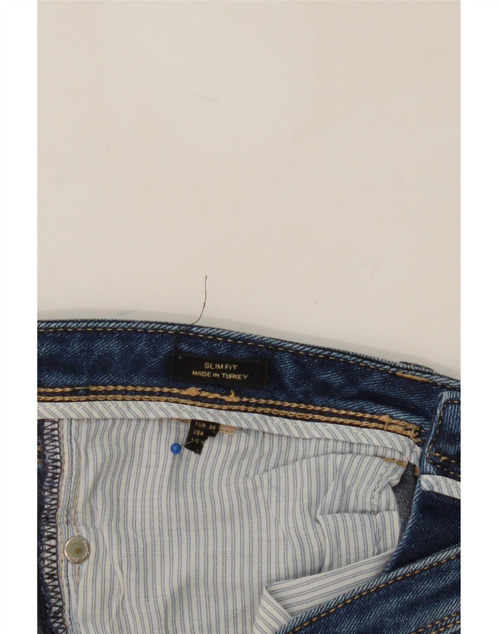 MASSIMO DUTTI Womens Crop Slim Jeans EU 34 XS W25 L25 Blue Vintage Massimo Dutti and Second-Hand Massimo Dutti from Messina Hembry 