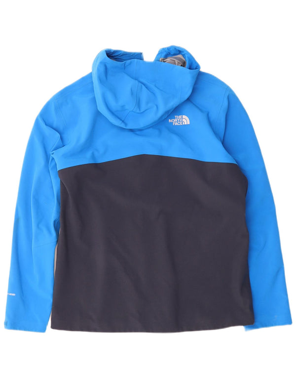 The North Face Herre Hooded Windbreaker Jacket UK 40 Large Blue Colourblock
