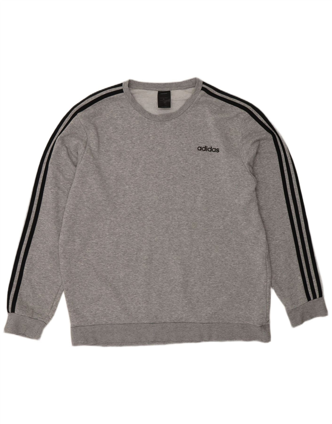 Adidas Sweatshirt Jumper til mænd XL Grå Flecked Bomuld