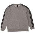 Adidas Sweatshirt Jumper til mænd XL Grå Flecked Bomuld
