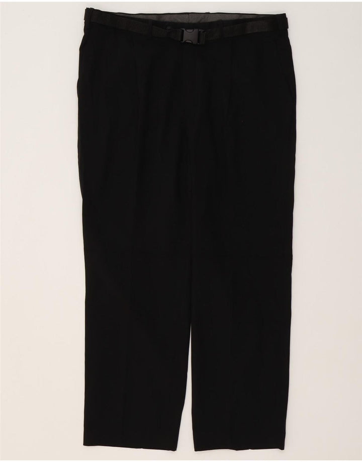 MARKS & SPENCER Herre Regular Fit Chinobukser W36 L29 sort polyester