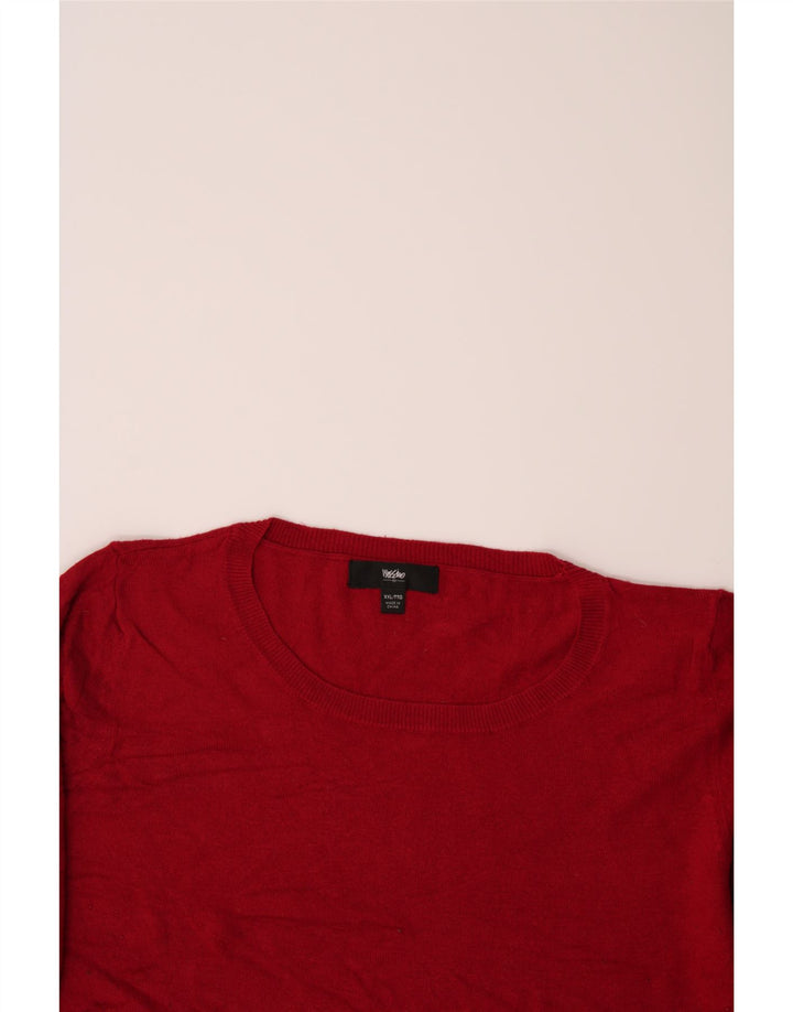 MOSSIMO Womens Boat Neck Jumper Sweater UK 20 2XL Red Nylon Vintage Mossimo and Second-Hand Mossimo from Messina Hembry 