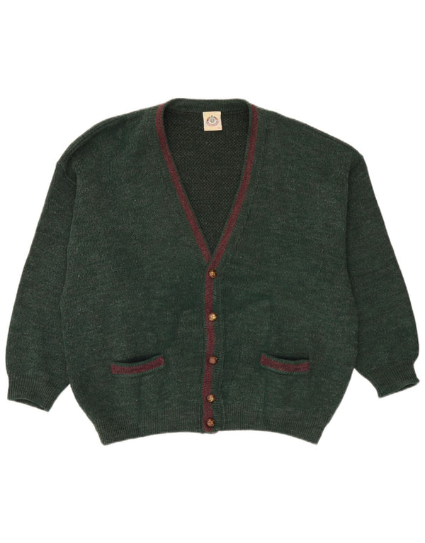 Vintage herre cardigan sweater XL Grøn uld