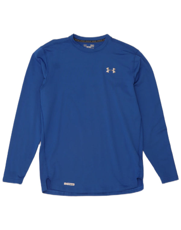 Under Armour Herre Cold Gear Top Langærmet Medium Blue Polyester