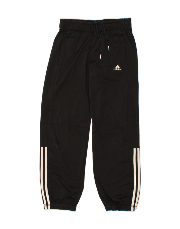 ADIDAS Boys Tracksuit Trousers Joggers 11-12 Years  Black Polyester Vintage Adidas and Second-Hand Adidas from Messina Hembry 