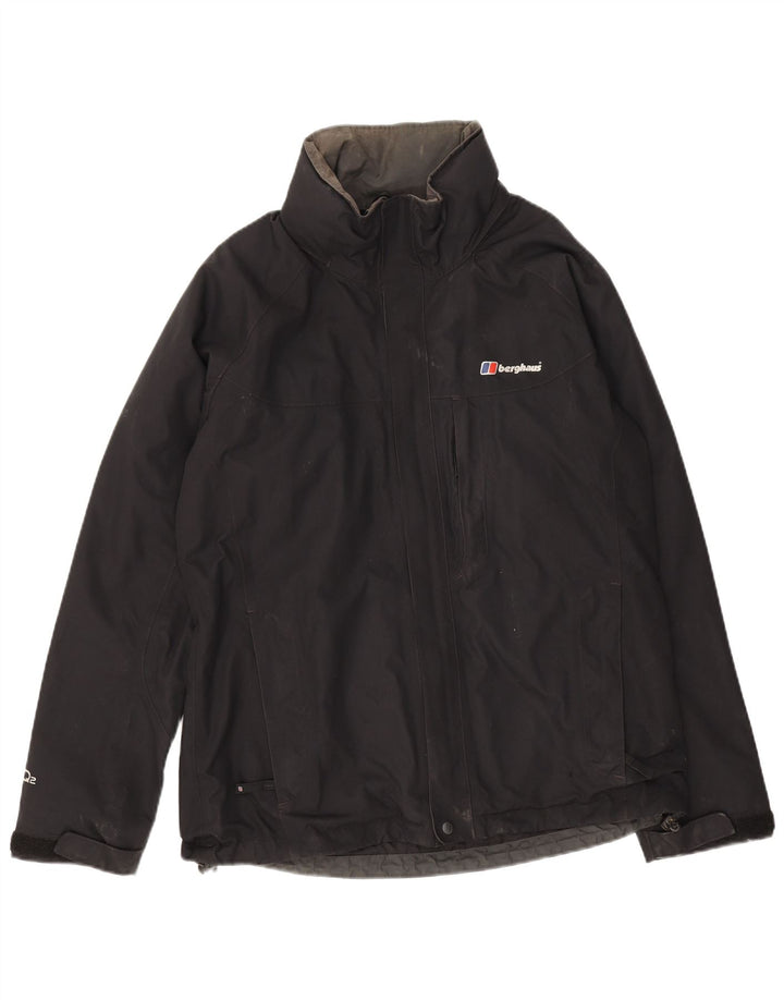 Berghaus Regnjakke til mænd UK 38 Medium Sort Nylon