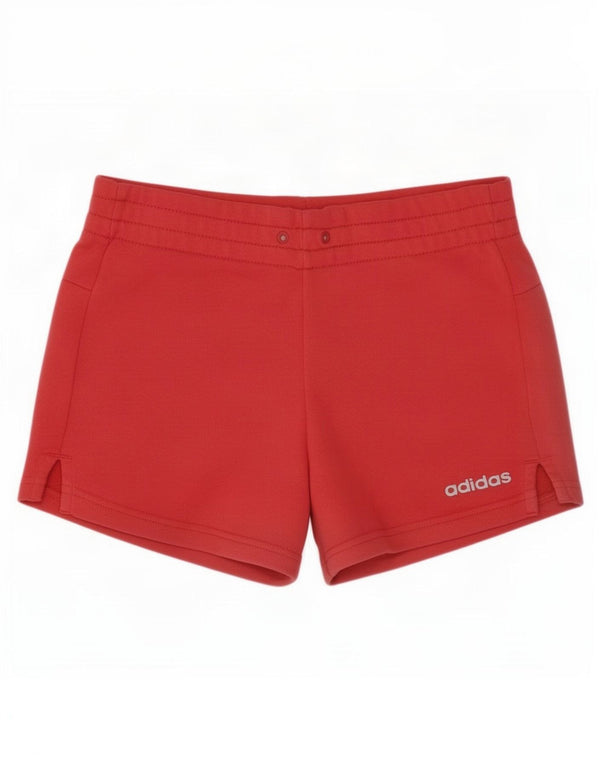 Adidas sportsshorts til kvinder UK 4/6 XS rød bomuld