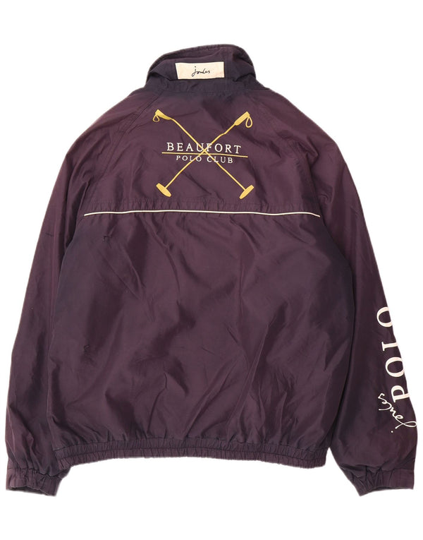 Joules Herre Grafisk Bomber Jacket UK 42 XL Navy Blue Polyester