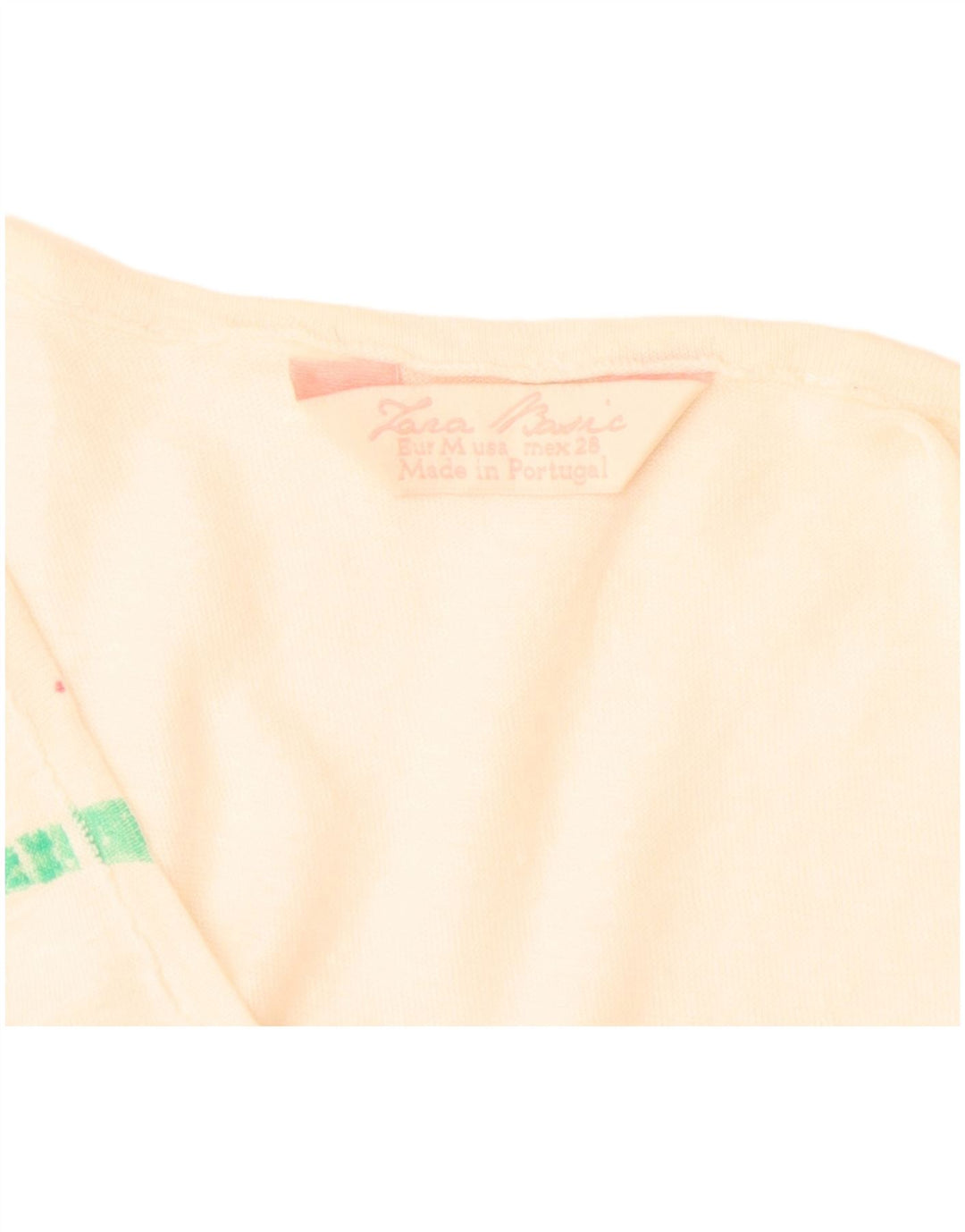 Zara Damevest Top UK 12 Medium Flerfarvet Stribet