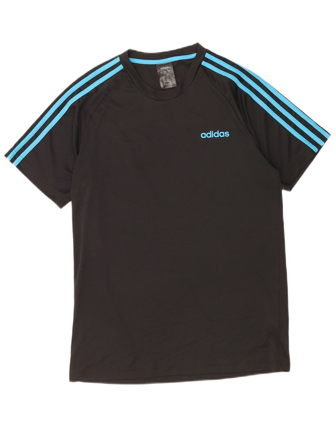 Adidas Herre Climalite T-Shirt Top Medium Sort Polyester