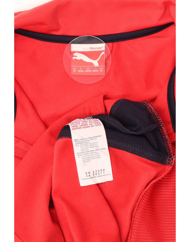 Puma Træningsdragt til mænd Topjakke Medium Rød Colourblock Polyester