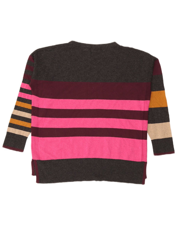 White Stuff Womens Crew Neck Jumper Sweater UK 16 Large Multicoloured