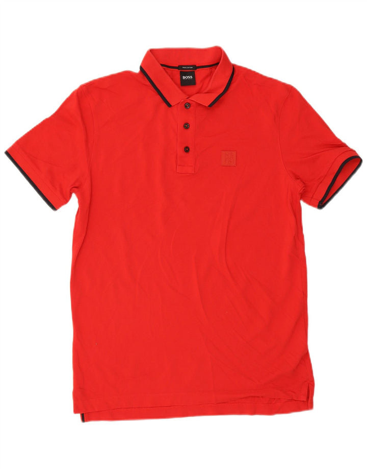 Hugo Boss herre poloshirt Medium rød bomuld