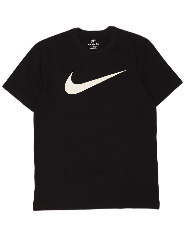 Nike Herre grafisk T-shirt Top Medium Sort Bomuld