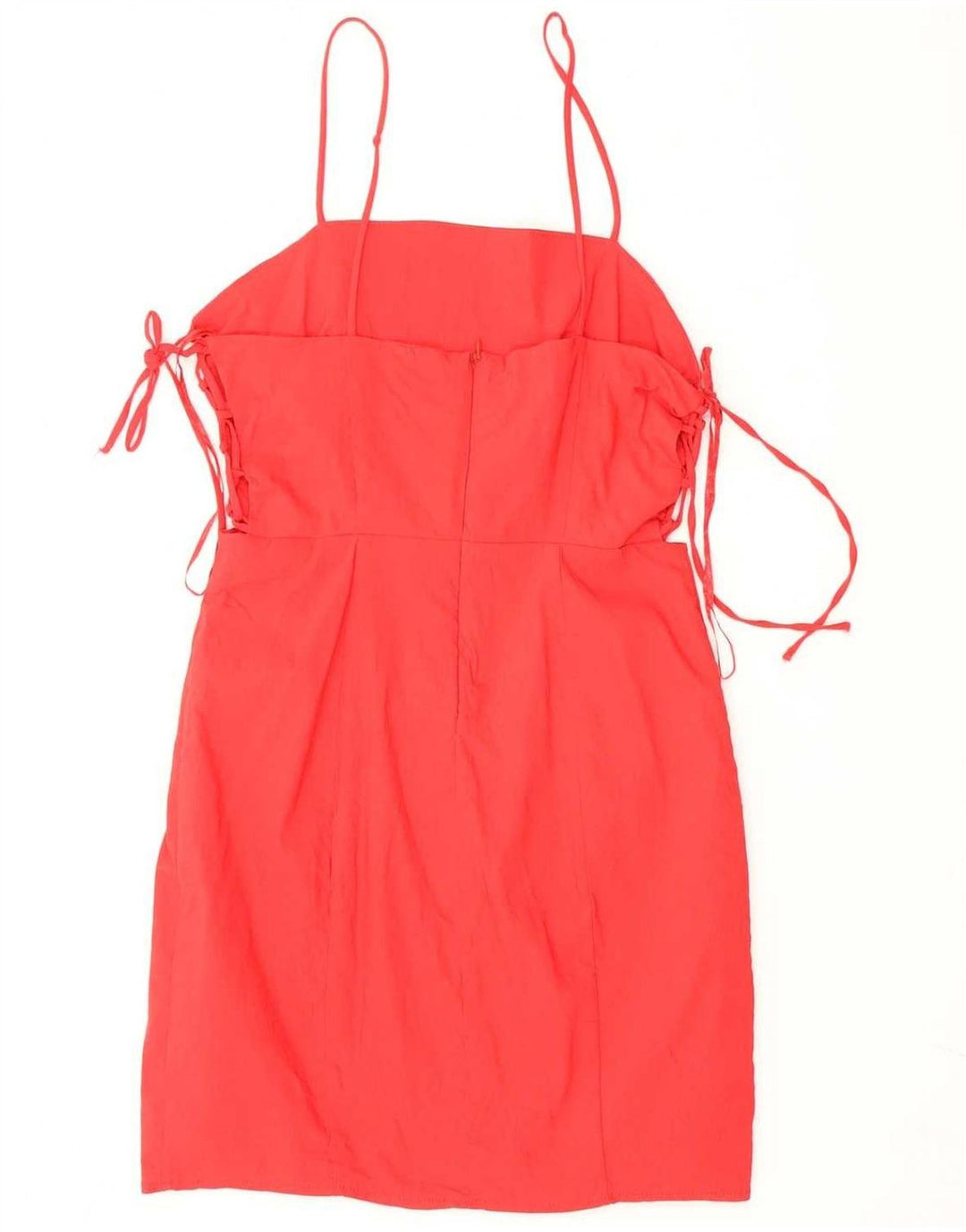Zara Dame Sundress UK 12 Medium Rød Bomuld