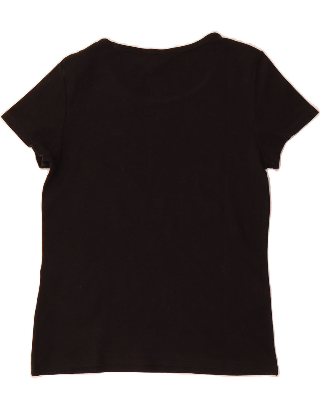 LEVI'S Womens T-Shirt Top UK 14 Large Black Vintage Levi's and Second-Hand Levi's from Messina Hembry 