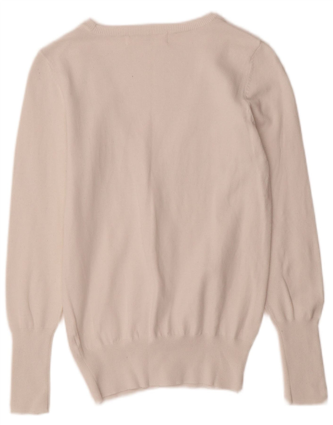 Zara Dame Cardigan Sweater UK 12 Medium White