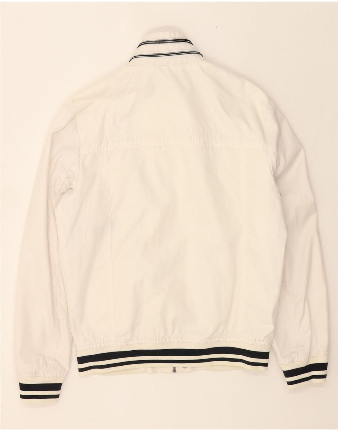 CELIO Mens Bomber Jacket UK 36 Small White Vintage Celio and Second-Hand Celio from Messina Hembry 