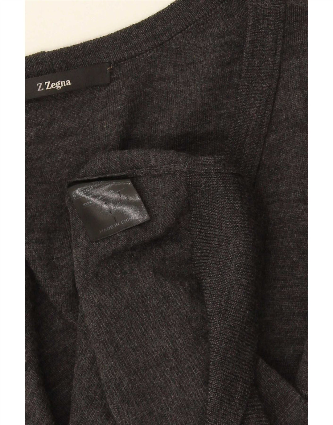 Z ZEGNA dame cardigan sweater US 6 Medium Grey Uld