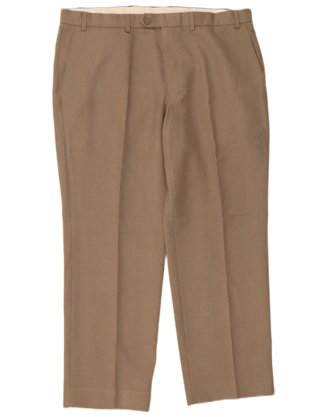 MARKS & SPENCER Lige jakkesæt til mænd W38 L29 Beige polyester