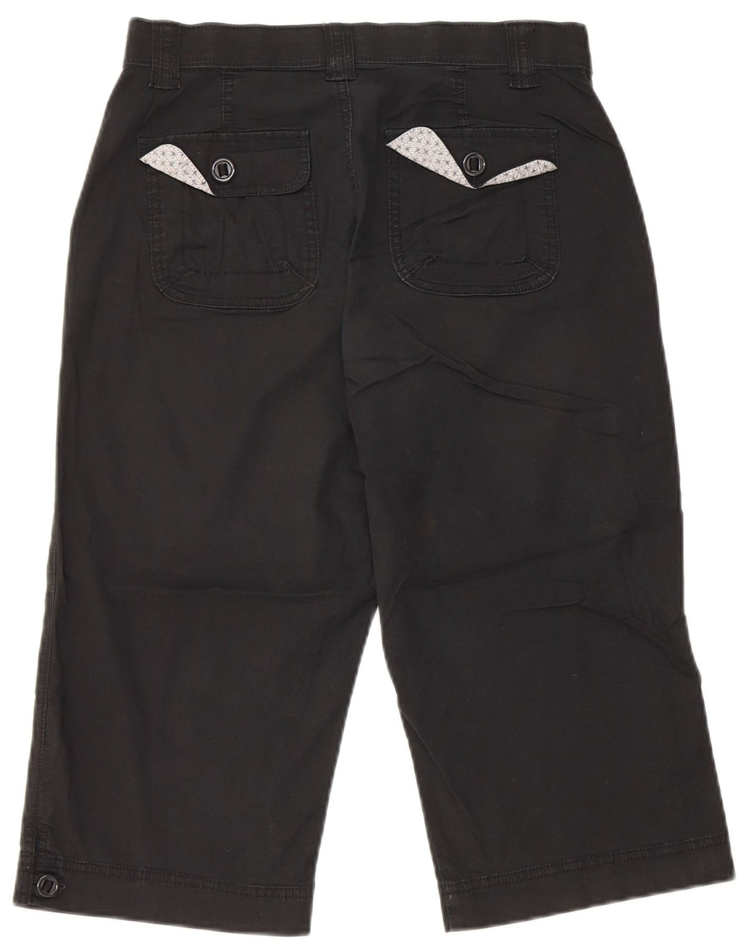 Lee Bermuda Shorts til kvinder US 6 Medium W28 Sort bomuld