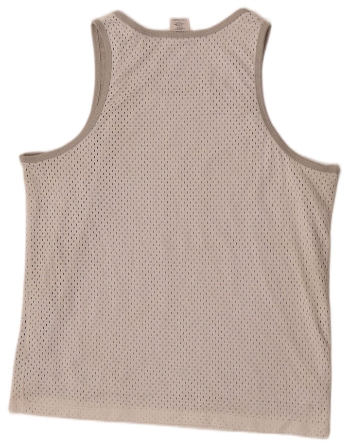 Champion Herre Grafisk Vest Top Stor Hvid Polyester