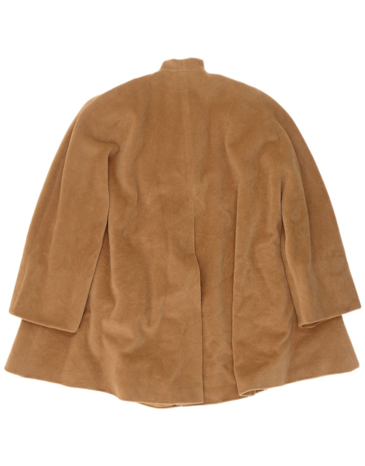 Gianfranco Ferre Dame 3/4 ærmet overfrakke UK 18 XL Brun Uld