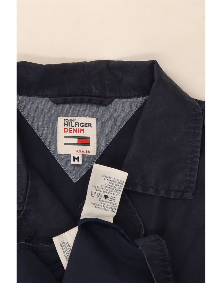 Tommy Hilfiger Militærjakke til kvinder UK 14 Mellem marineblå bomuld
