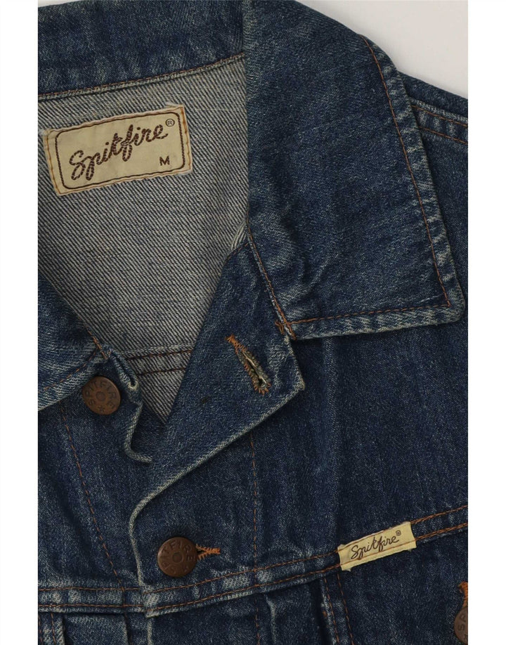 Spitfire Herre Denim Gilet UK 38 Medium Navy Blue